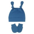 thumbnail image 2 of Mifelio Baby Hats and Baby Mittens Set for Boys Winter and Baby Month Gloves Knotted Warm Mittens Old Cap Infant 06 Girls Soft & Autumn Hats Toddler Baseball Caps Newborn Hats O, 2 of 2