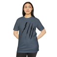 thumbnail image 5 of Effete Feline Claw Marks Scratch Unisex CVC Jersey T-Shirt, 5 of 7
