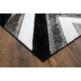 thumbnail image 3 of MDA Home Santorini Black/Gray Shag Polyester Area Rug - 5' x 7', 3 of 4