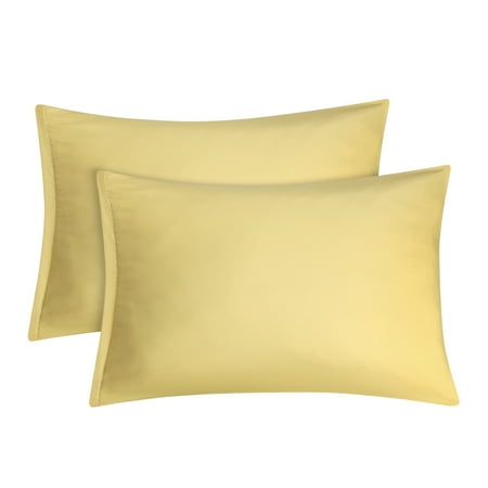 Gold Pillowcases Soft Microfiber Pillow Case With Zipper Queen 2