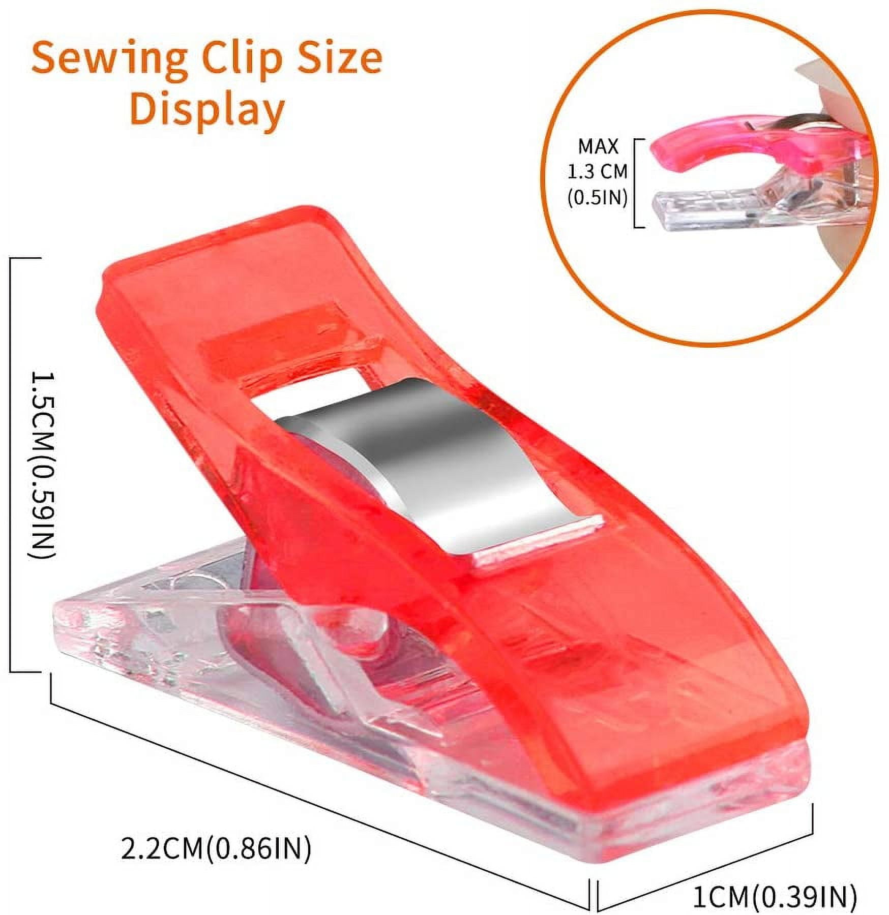GIXUSIL Sewing Clips and Quilting Clips,Fabric,Craft Clips with Tin Box Package,Pack of 20 (1.06 Inch / Multi-Color）