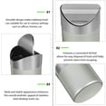 thumbnail image 5 of Desktop Trash Can Stainless Steel Cans Garbage with Lid Bin Small Windproof Office, 5 of 6