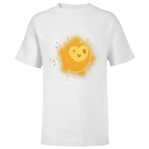 Disney Wish Star Eye Wink - Short Sleeve T-Shirt for Kids - Customized-White