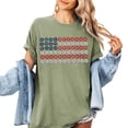 thumbnail image 5 of America 250 Shirt Womens 3/4 Sleeve Patriotic Graphic Tee Summer Casual Outdoor Top Green S, 5 of 6