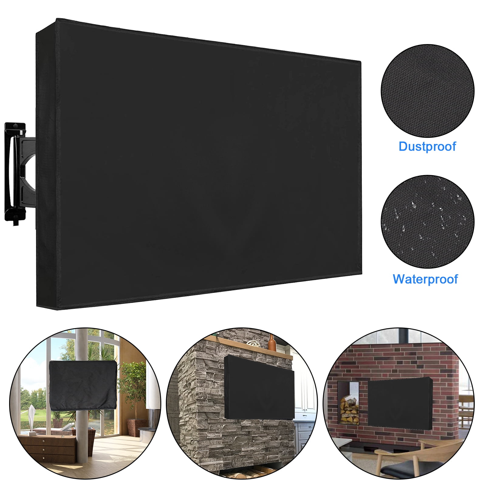EEEkit Outdoor TV Cover 40 to 42 inches with Scratch Resistant Interior, Bottom Seal, Weatherproof Protector for LCD, LED, Plasma Television Sets