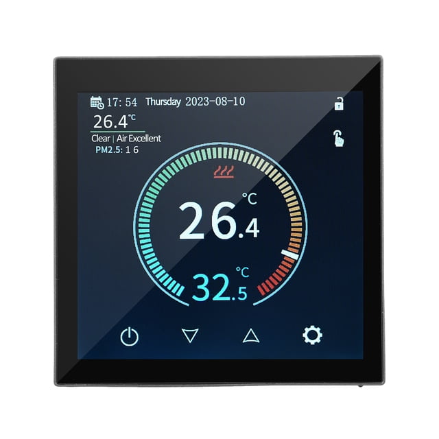 Riwcyla HYT001 WIFI Smart Heating Thermostat Digital Temperature Controller Mobile Phone APP Control Touchscreen LCD Display Weekly Programmable Thermostat ,freeze for Home School Office Hotel Smart