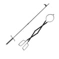 thumbnail image 2 of Fireplace Poker Tool, Fireplace Tongs Portable Safe Fire Poker  For Outdoor For Backyard, 2 of 8