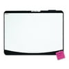 Quartet Designer Tack & Write Cubicle Whiteboard, 23 1/2" x 17 1/2", Black Frame