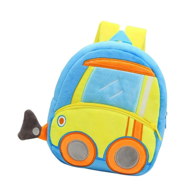 Mochila para niños con temática de vehículos de ingeniería, mochila escolar, mochila para libros para niños pequeños Excavadora
