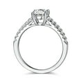 thumbnail image 6 of Round Cut 1CT Moissaite Engagement Ring, Half Eternity Promise Ring,Women's Anniversary Ring, Bridal Ring, Promise Ring for Girlfriend In 925 Sterling Silver, 6 of 6