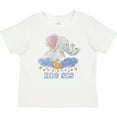 thumbnail image 3 of Inktastic Big Sis Cute Elephants with Moon and Stars Girls Baby T-Shirt, 3 of 5