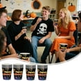 thumbnail image 3 of Uxgjfwu Glow Halloween Party Supplies 24-Pack Printed Paper Plates Napkins Cups Set for Themed Celebration and Catering (Cups), 3 of 6