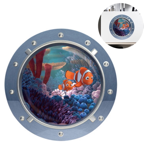 1 PCS Extraíble 3D Bajo el mar Naturaleza Paisaje Calcomanías de pared Animales Etiqueta de la pared Hogar Arte de la pared Decoración para baño Dormitorio Puerta Niños Bebé Cuarto de niños Fokelyi 221023-2