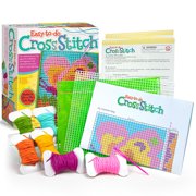4M: Easy-To-Do - Cross Stitch - DIY Sewing Craft Kit, Create A Mini Tote Bag, Colorful Yarn, Master Stitching Techniques, Beginner-Friendly, Kids 8+