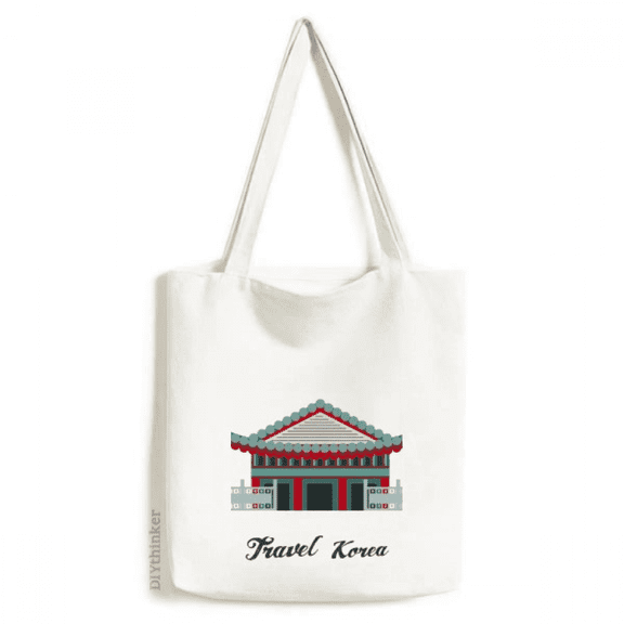 Traditional in Korea Tote Canvas Bag Shopping Satchel Casual Handbag