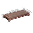 thumbnail image 2 of Rectangular Wooden Display Stand, Teapot Vase Bonsai Base for Home Office Decoration, 2 of 7