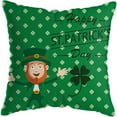 thumbnail image 1 of LADIGASU St. Patrick's Day Short Plush Cushion Cover Throw Pillow Cover Sofa Home Decor, 1 of 1