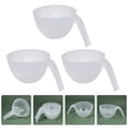 thumbnail image 5 of 3Pcs Plastic Mixing Bowls Nesting Plastic Bowls Color Mixing Bowls with Handle, 5 of 5