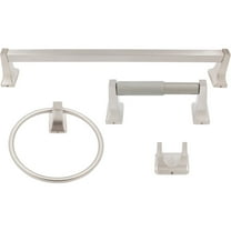 Lakewood Bathroom Set, 4-Piece, Satin Nickel by Stone Harbor Hardware