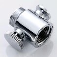 TUMALL Adjustable Shower Head Diverter Flow Regulator Valve Sprayer