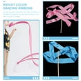 thumbnail image 2 of LIFKOME Rhythmic Dance Ribbons Dance Streamers Pink Silk 2Pcs for Dance Exercises, 2 of 7