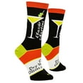thumbnail image 5 of Cool Socks, Colorful Funny Novelty Prints, Cute Socks for Women, Martini Recipe, 5 of 6
