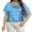 XNG1-Light Blue, variant on Eiyaclvo Plus Size Satin Tops for Women Short Sleeve Crew Neck Silk T-Shirts Casual Office Work Top Loose Fit Solid Basic Tees