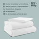 thumbnail image 4 of Juego de Sábanas King Size The Shop, Gris Claro, Microfibra, Material Transpirable, No Alergénico blanco, 4 of 7
