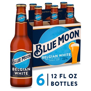 Blue Moon Belgian White Wheat Beer 5 4 Abv 12 Pack 12 Oz Beer Bottles Walmart Com