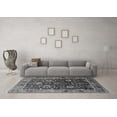 thumbnail image 3 of Ahgly Company Indoor Square Oriental Gray Industrial Area Rugs, 6' Square, 3 of 4