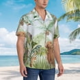 thumbnail image 3 of Susaid Watercolor African Animals Wildlife Print Short Sleeve Shirts Button Down Casual Shirts Summer Beach Aloha Button Down Short Sleeve for Men ,, 3 of 7