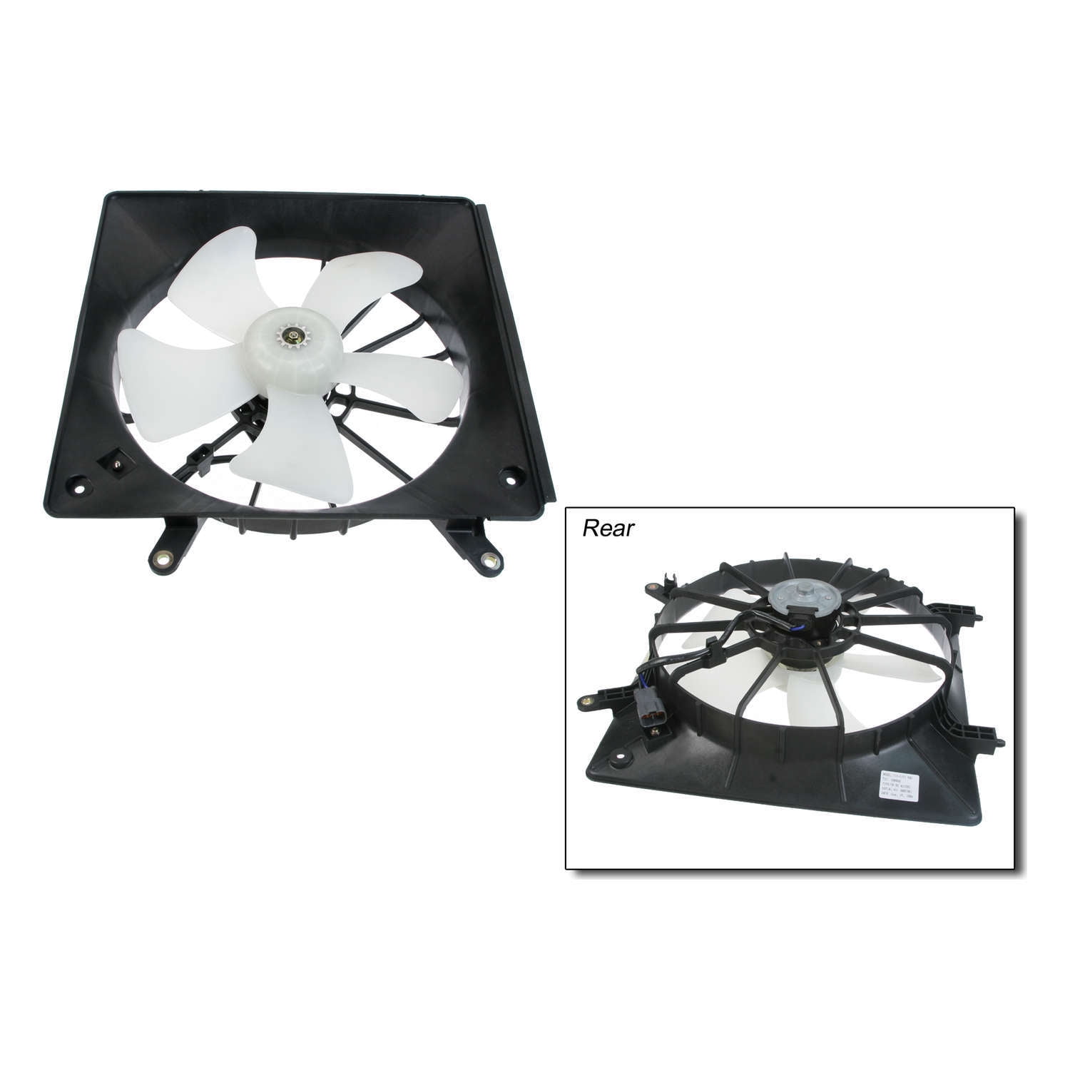 TYC Auxiliary Fan Assembly, motor, blade, & shroud
