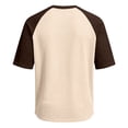 thumbnail image 6 of Hearthz Waffle Knit Thermal Henley Shirts for Men Raglan Short Sleeve Men Graphic T Shirts Moisture Wicking Color Block Men's Athletic Shirts & Tees with Pocket Khaki M, 6 of 6