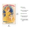 thumbnail image 2 of Quinquina Dubonnet - France Quinine Apértif Wine - Vintage French Advertising Poster by Jules Chéret c.1896 - 8 x 12 inch Vintage Metal Tin Sign, 2 of 4