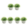 thumbnail image 2 of Guardoinrt 2piece Potted Simulation Plants Adding Beauty And Style To Any Setting Durable Pot Bonsai Ornament Clear white 3Set, 2 of 6