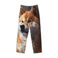 thumbnail image 2 of Haiem Regal Shiba Inu Men's Pajama Pants Ultra Lightweight Pjs Bottoms Sleepwear Bottom Pants With Pocket Drawstring-Large, 2 of 7