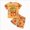 E58-Orange, variant on Boys' Shorts Set Summer Outfits 6-12 Months 12-24 Months 2t 3t 4t 5t 6t 7t Children Texture Short Sleeve T Shirts And Shorts Sets,Casual(Orange,6-9 Months)