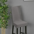 thumbnail image 4 of Feltree Solid Color Brushed High Elastic Chair Cover - Soft, Waterproof & Dirt-Resistant Slipcover for Dining Chairs, Universal Fit 16-24 Inch, Machine Washable, 4 of 8