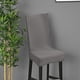 thumbnail image 3 of Funda de almohada de color liso cepillada de alta elasticidad para silla, funda de asiento suave y cómoda, resistente a la suciedad, funda de silla adecuada para silla de comedor, cojín suave, 3 of 4