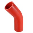 thumbnail image 1 of 63mm 2.5ID 45 Grado Silicona Reductor Manguera Acoplador Tubo Rojo para Coche, 1 of 6