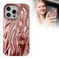 thumbnail image 1 of Teléfono con textura plisada 3D para iPhone/ Funda elegante y protectora, 1 of 7