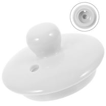 Replacement White Ceramic Teapot Lid Cover, Tea Kettle Top Accessory, , Fits Standard Teapots 5.6 x 5.6 x 3.8 cm