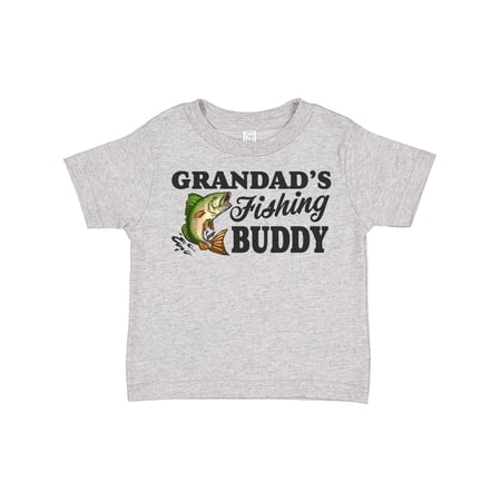 Inktastic Grandad s Fishing Buddy Boys Toddler T-Shirt