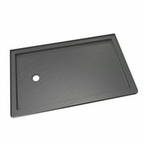 DreamLine DLT-1134601-T44 SlimLine 34" D x 60" W x 2 3/4" Left Drain Single Threshold Shower Base in Slate Gray