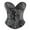 Black, variant on EINCcm Vintage Renaissance Corset Top for Women Floral Bustier Lace Up Boned Overbust Lingerie Bodyshaper