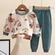 thumbnail image 3 of Traje de algodón de otoño para niños, cuello redondo, ropa interior de manga larga para niñas, ropa de otoño, pantalones, pijamas, ropa para el hogar, 3 of 6