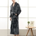thumbnail image 5 of AOOCHASLIY Bath Robes for Women Clearance Plush Robes Winter Warm Nightgown Couple Bathrobe Men and Ladies Winter Nightgown, 5 of 7