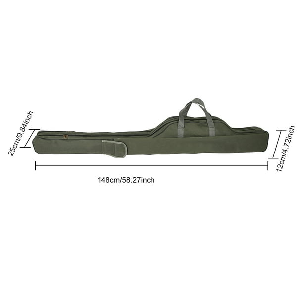 Estink Foldable Fishing Rod Bag, 4 Type Portable Fishing Rod Case Adjustable Shoulder Strap Compact Portable For Pool For Lake