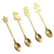thumbnail image 1 of Juego de 4 cucharas largas de metal navideñas, cucharas de postre para café con leche y macchiato, 1 of 4