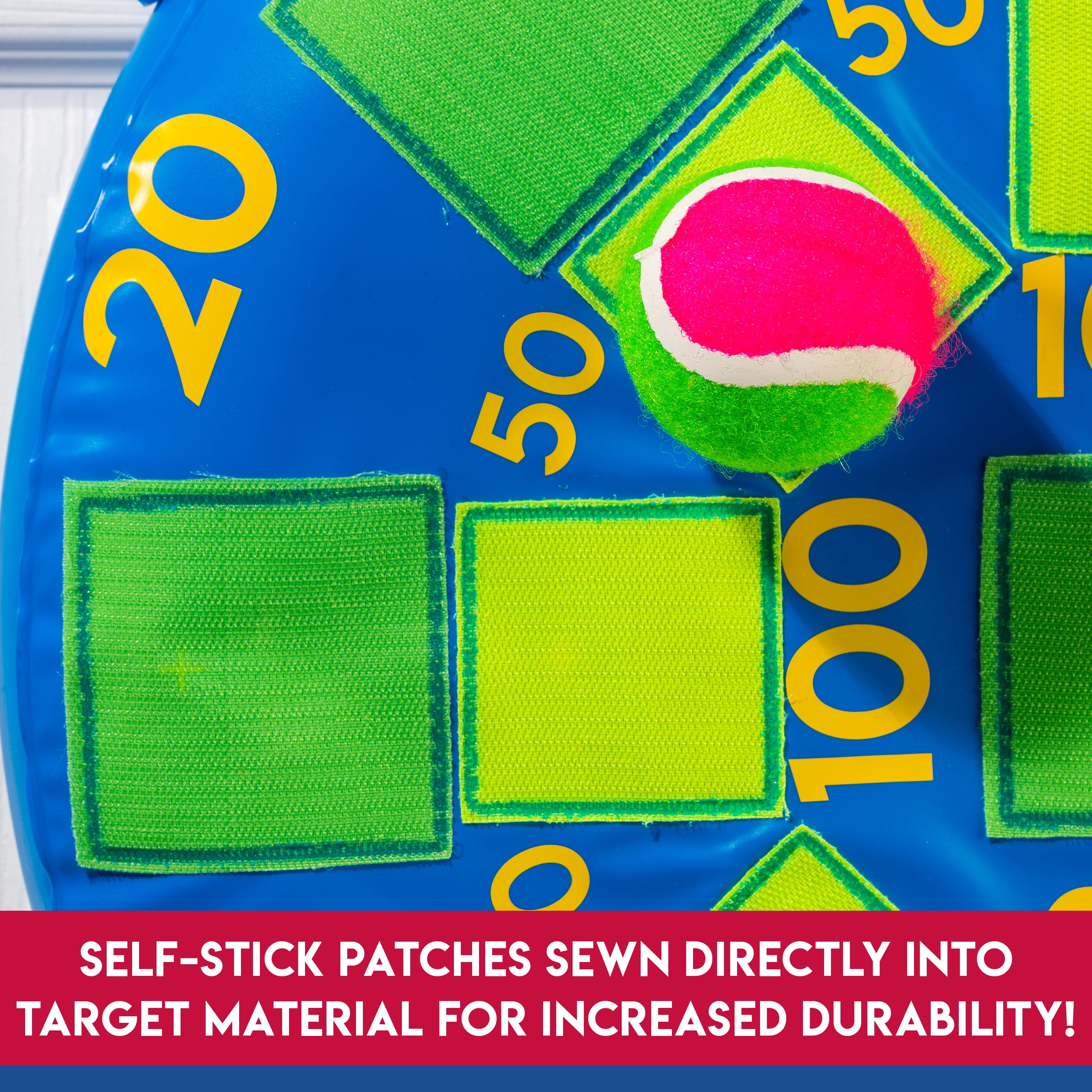 Franklin Sports 20√¢¬Ä¬ù Inflatable Dart Ball Board w/ Tennis Ball Self-Stick for up to Multiplayers